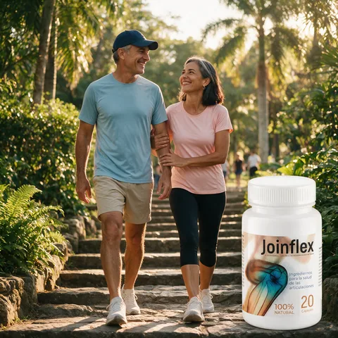 Pareja subiendo unas escaleras en un parque